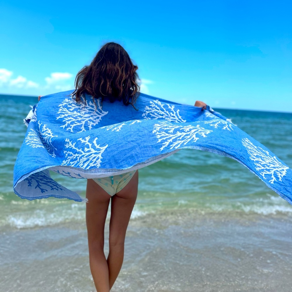 NWT Cotton Beach Towel Turkish Cotton Bath Towel Quick Dry Pool Towel